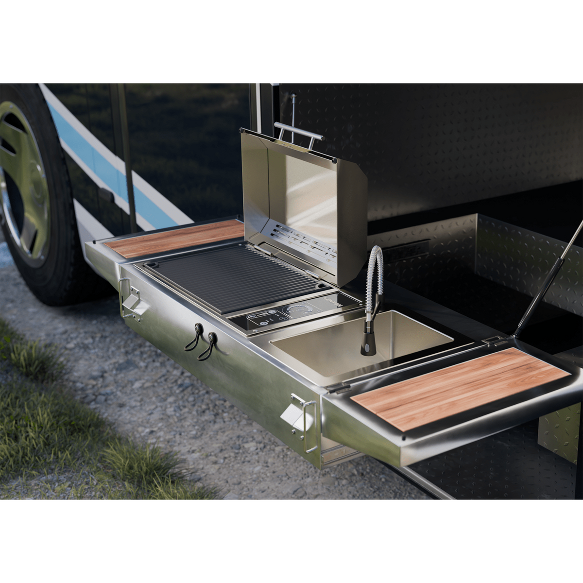 Kenyon Frontier 21" 1-Burner Built-In 120V Electric Grill With IntelliKEN Touch Control