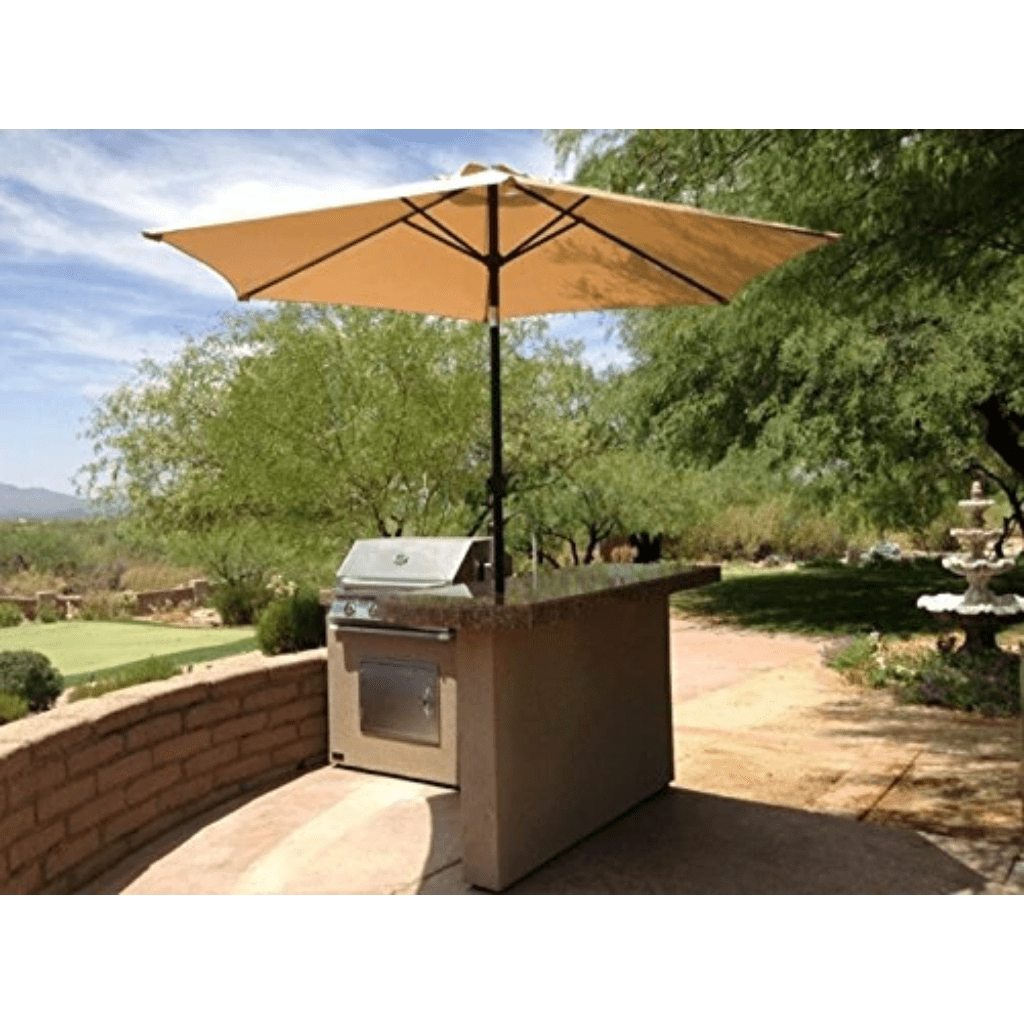 Kokomo Grills Aspen 6' Natural Gas BBQ Island With 4 Burner Built-in BBQ Grill