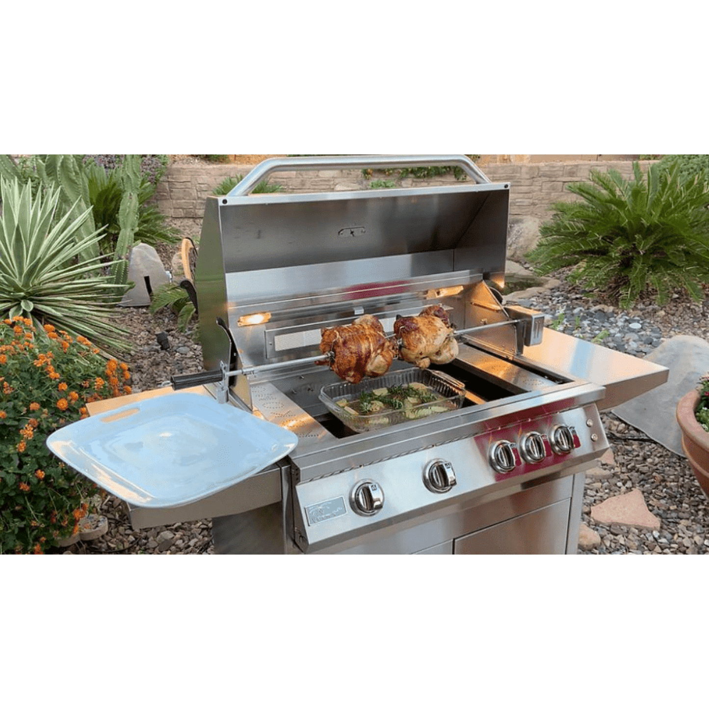 Kokomo Professional 32" 4 Burner Freestanding Natural Gas Grill With Cart