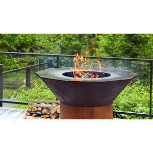Le Bol 8" High Oxidized Patina Finish Pedestal