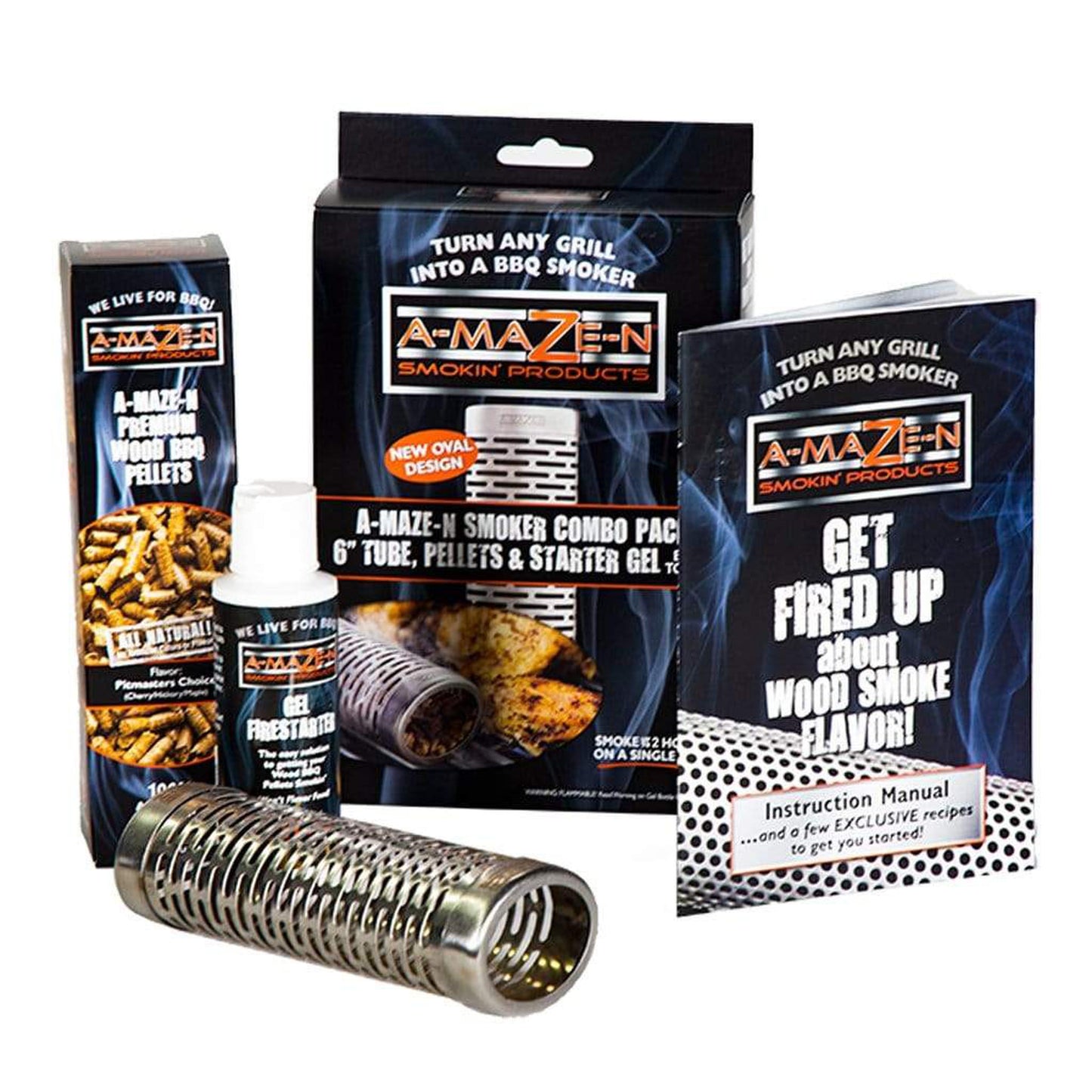 Louisiana Grills 6" Tube Smoker A-MAZE-N Combo Pack