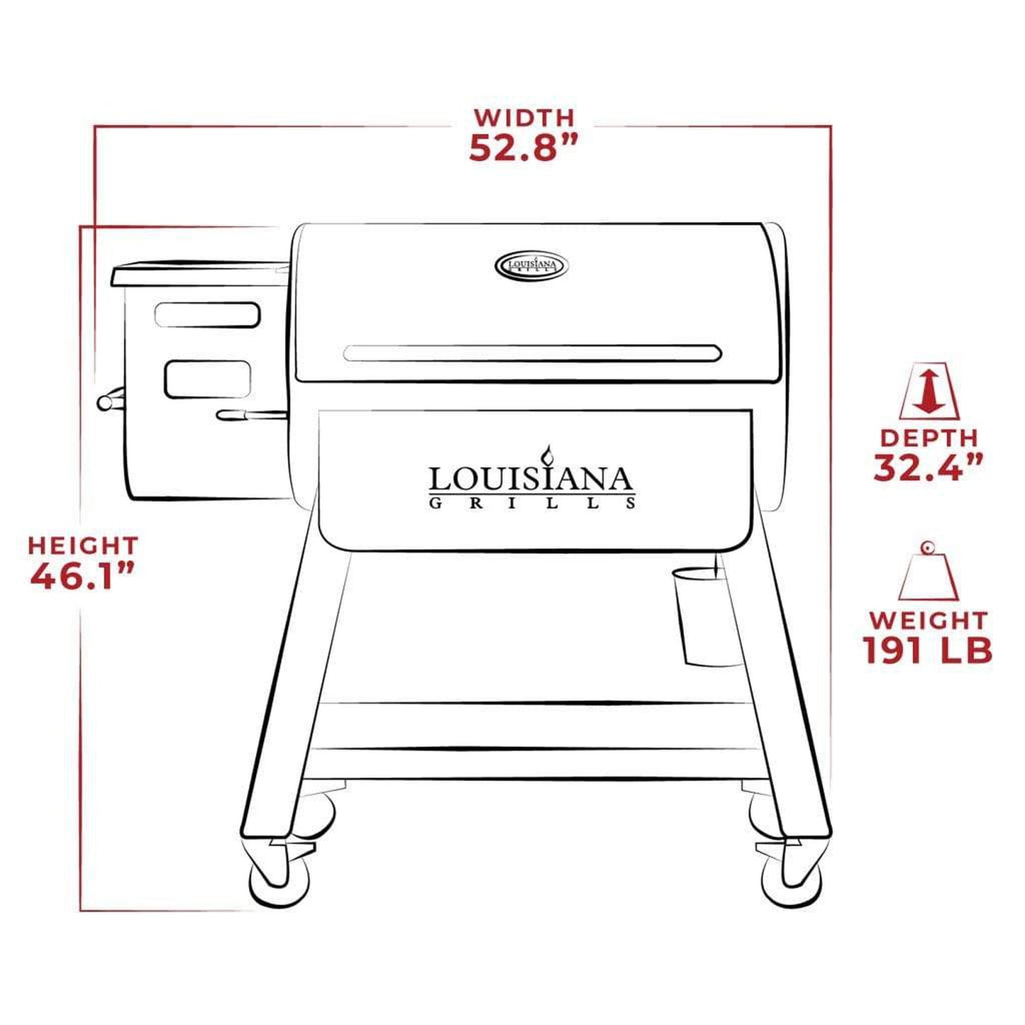 Louisiana Grills Black Label Series 1000 LG1000BL Pellet Grill With WiFi Control