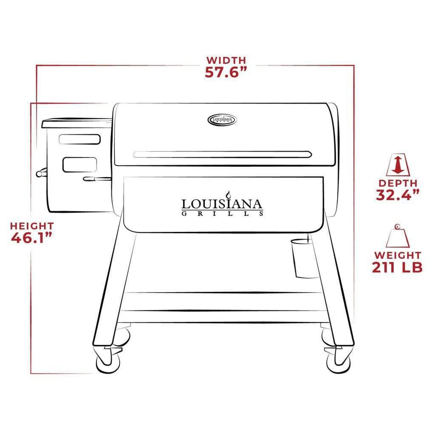 Louisiana Grills Black Label Series 1200 LG1200BL Pellet Grill With WiFi Control
