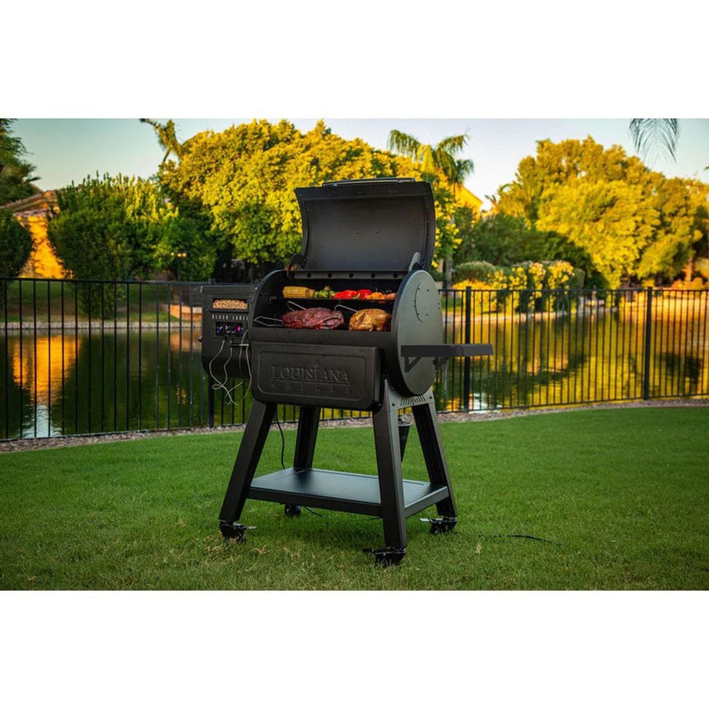 Louisiana Grills Black Side Shelf for Black Label Series Grills