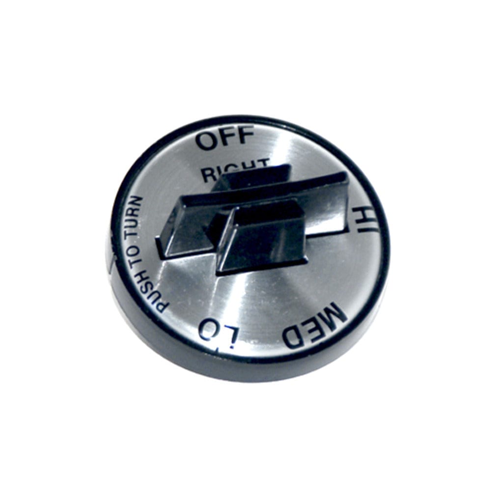 MHP K3B Silver Face Valve Knob for Charmglow C.C. Series - Right Side