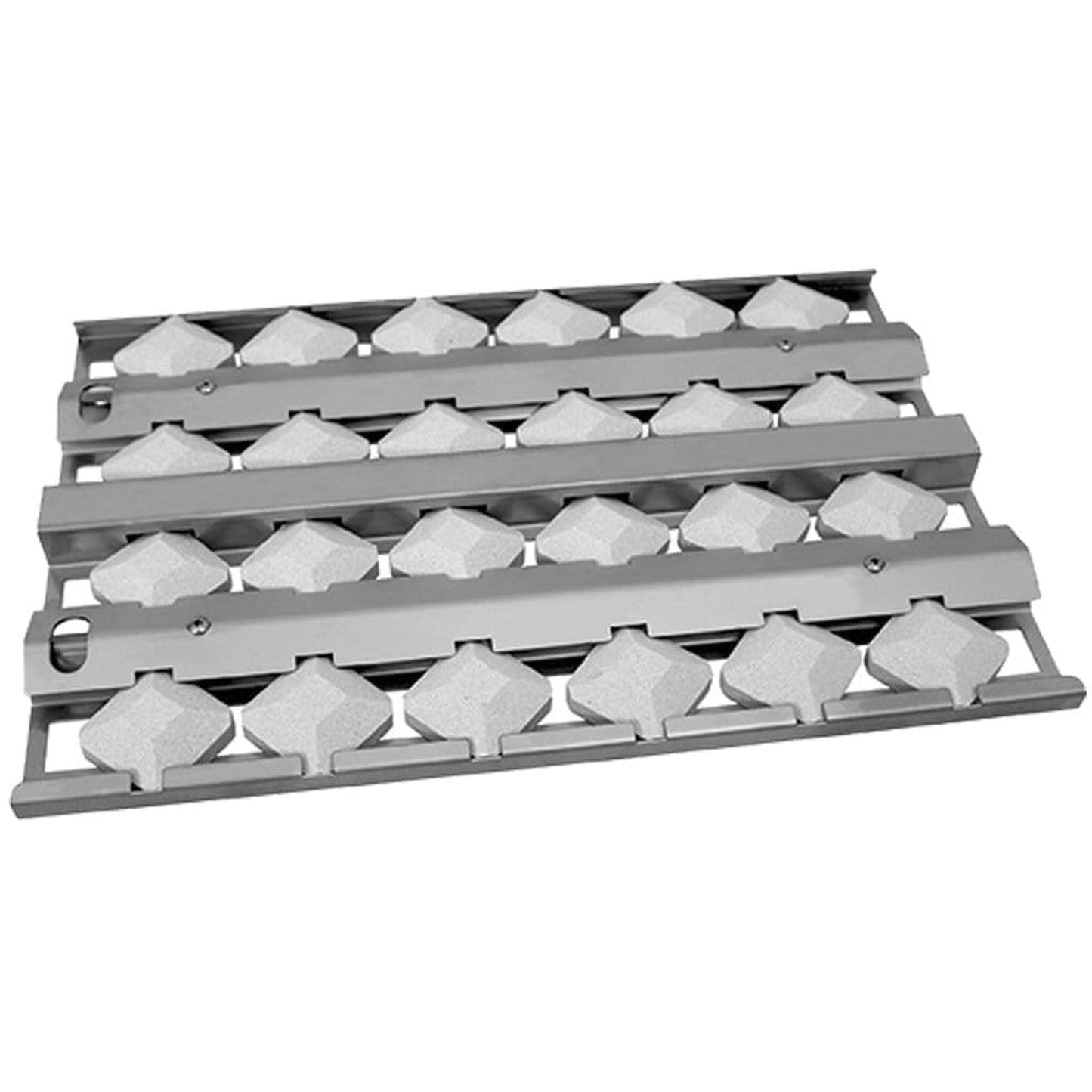 MHP WLFTECT2 Stainless Steel Ceramic Briquette Tray with Porcelain Briquettes