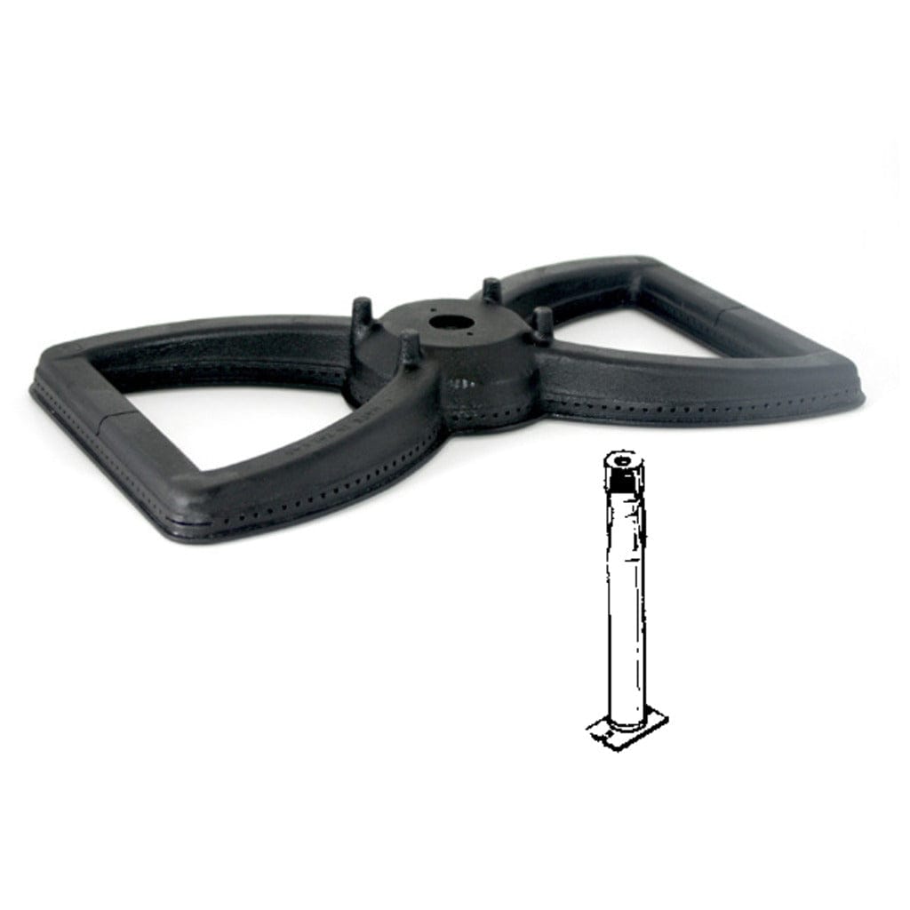 MHP WSB13 Bowtie Cast Iron Burner with V13 Venturi