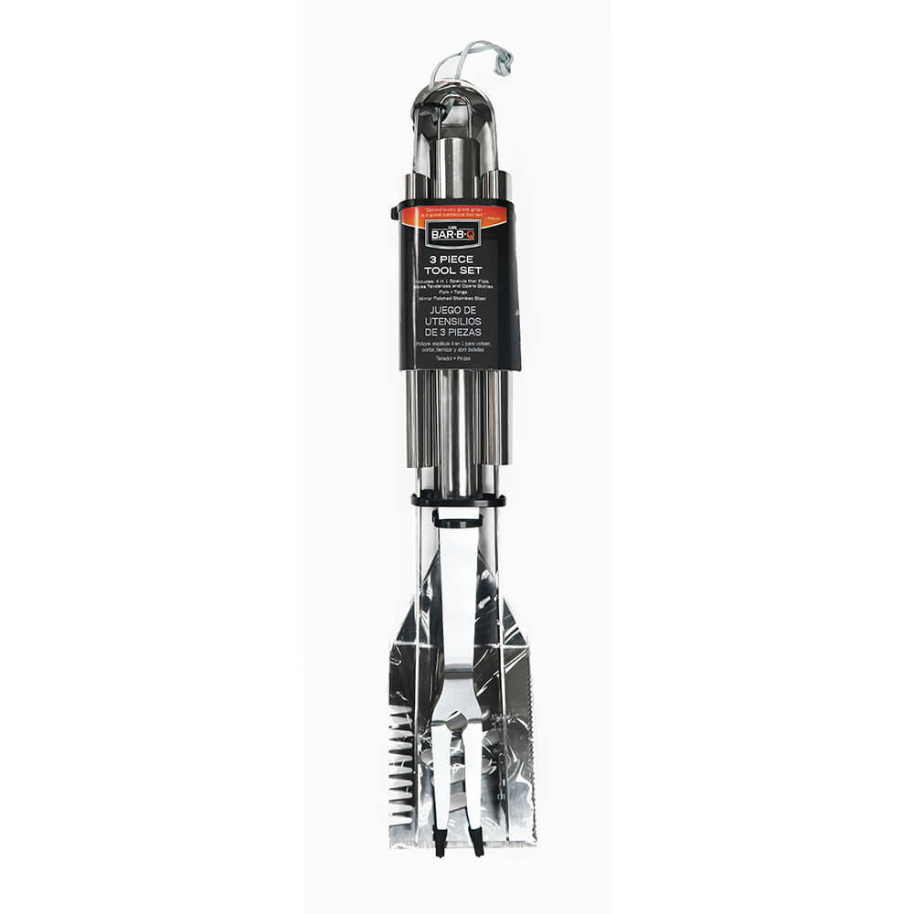 Mr. Bar-B-Q 02083YNST 3-Piece Tool Set