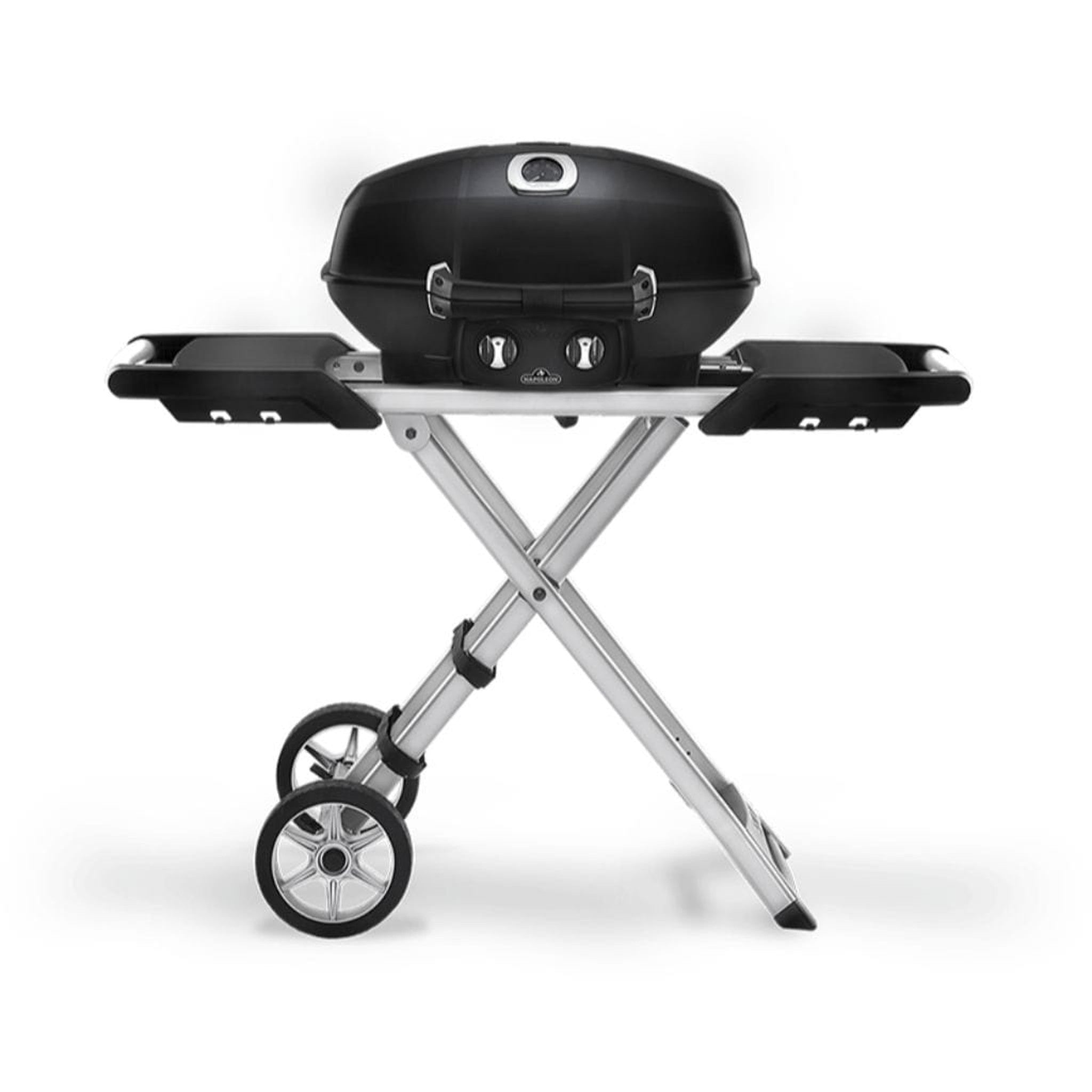 Portable 1600-Watt BBQ Electric Grill in Black withTemperature Control and  Grease Collector