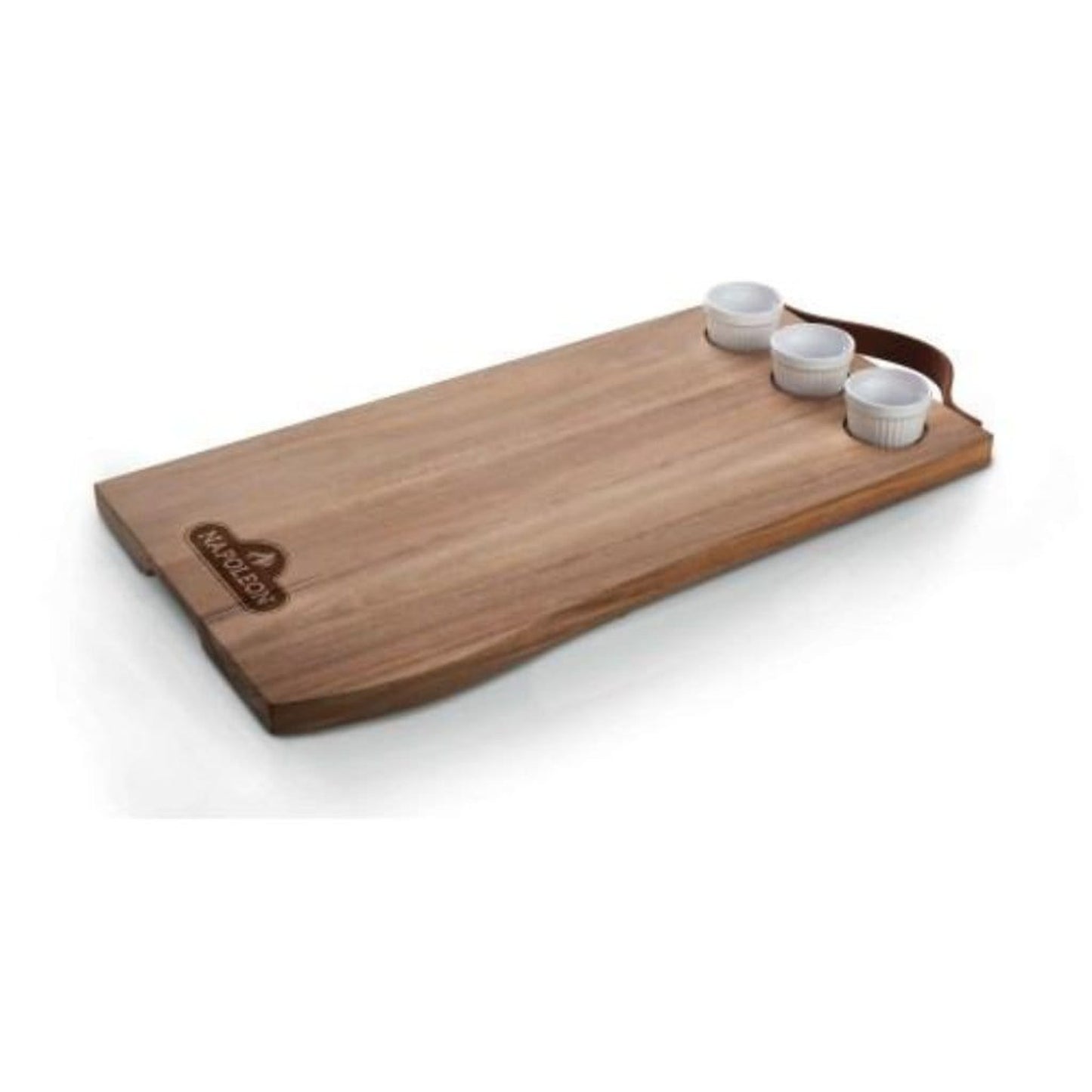 Napoleon 70112 Charcuterie Board with 3 Ramekins