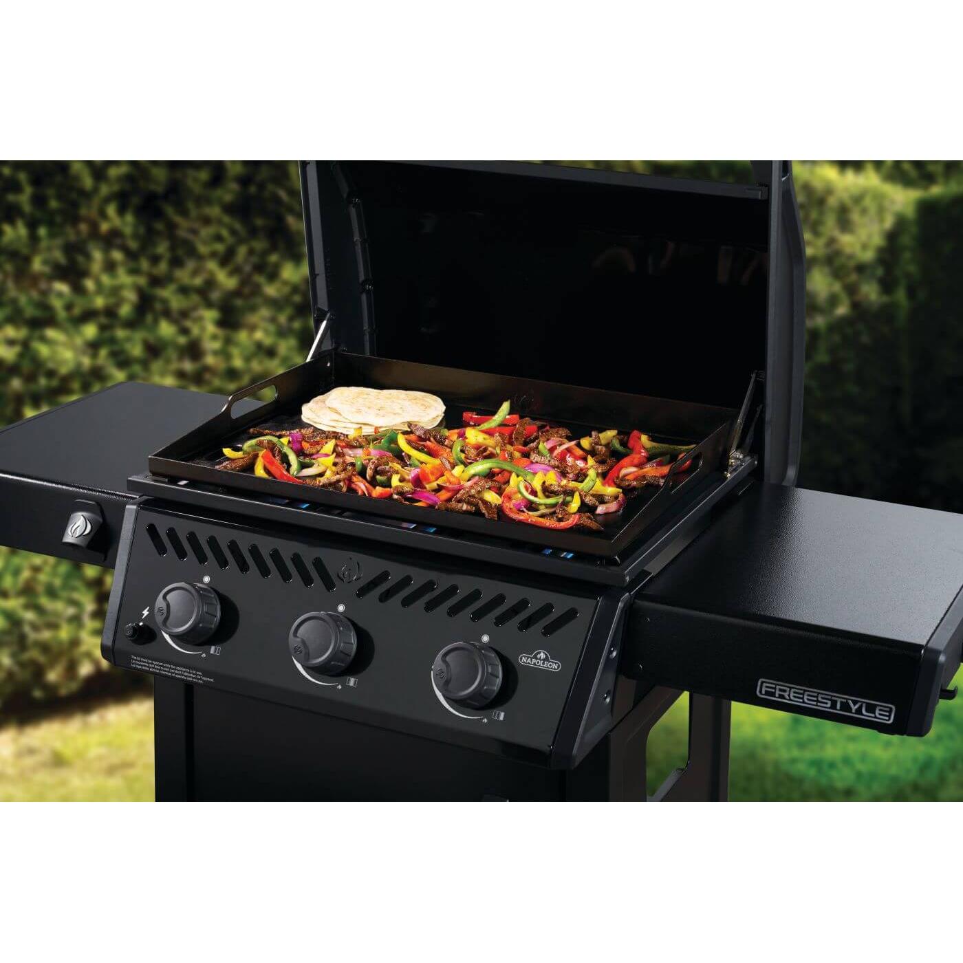 Napoleon Freestyle 24" Pre-Seasoned Non-Stick 3-Burner Propane Gas Griddle