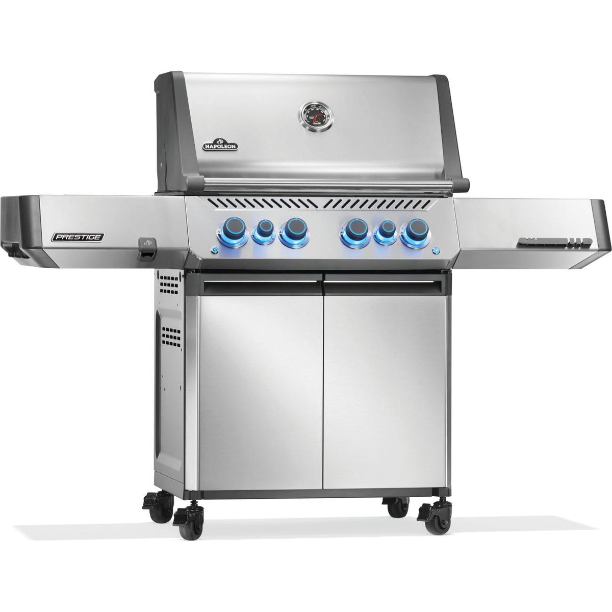 Napoleon Prestige 500 RSIB 66" Freestanding Natural Gas Grill With Infrared Side and Rear Burner