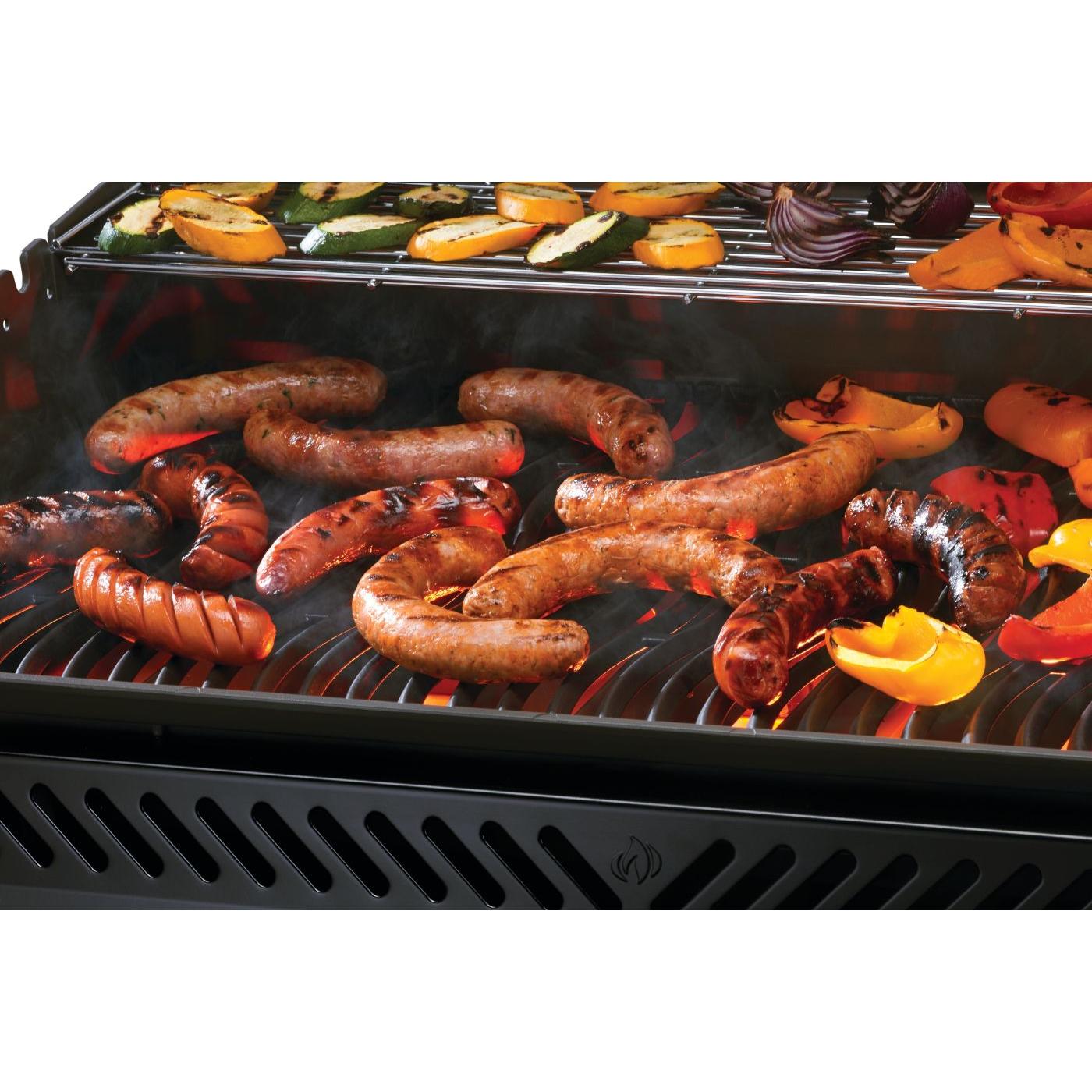 Napoleon Rogue PRO 625 SIB 66" Black Freestanding Natural Gas Grill With Infrared Side Burner