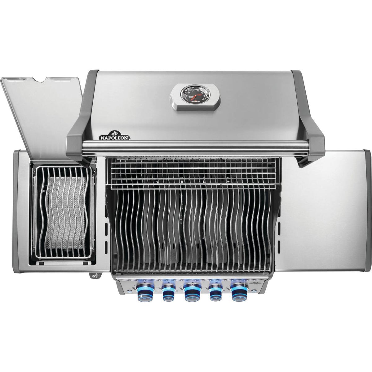 Napoleon Rogue PRO-S 425 RSIB 55" Freestanding Natural Gas Grill With Infrared Side and Rear Burner