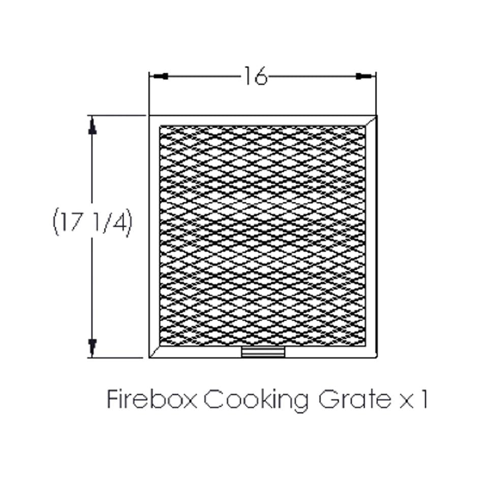 Old Country BBQ Pits Brazos DLX BBQ Smoker Firebox Cooking Grate