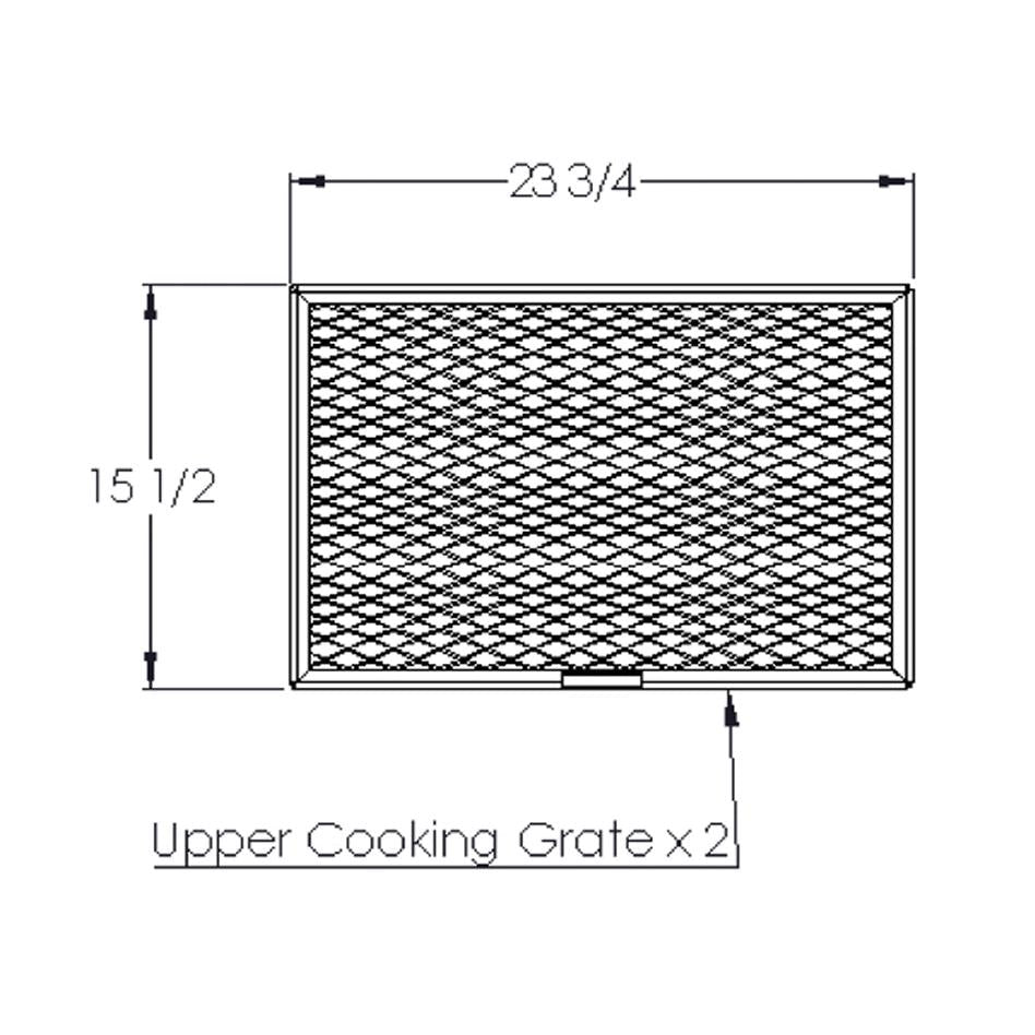 Old Country BBQ Pits Gravity Fed BBQ Smoker Upper Cooking Grate