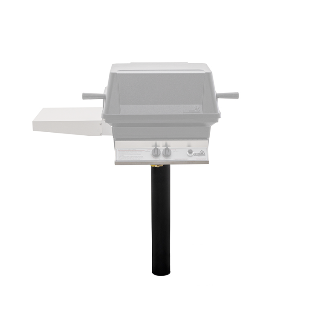 PGS "A" Series 48" Black Permanent Post for Liquid Propane Gas Grills