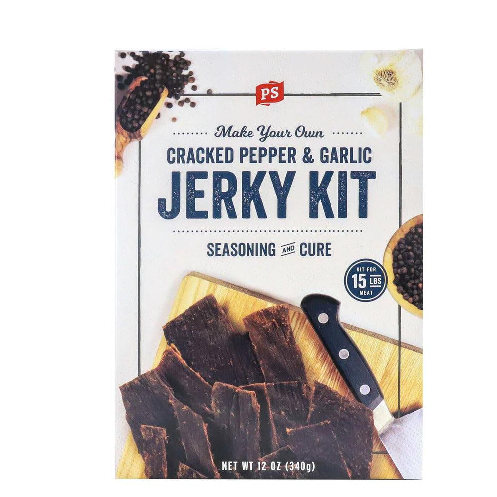 PS Seasoning 12 oz. Cracked Pepper & Garlic Jerky Kit