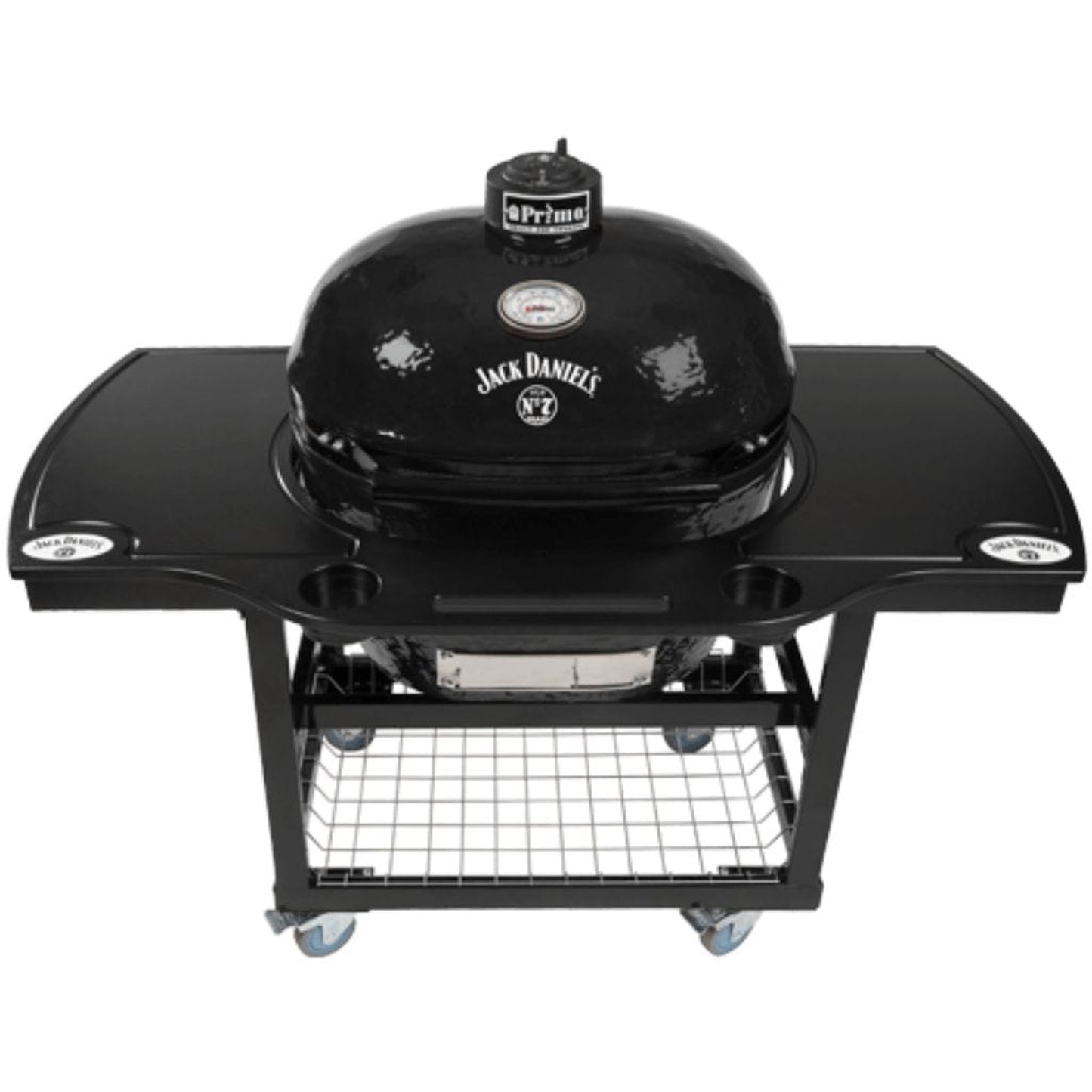 Primo X-Large 400 Oval Ceramic Kamado Grill with Stainless Steel Grates - Jack Daniel’s Edition