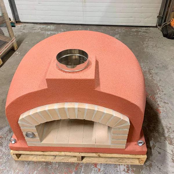 ProForno Mediterranean PRO 30" Native Black Traditional Wood Fired Brick Pizza Oven with Stainless Steel Door