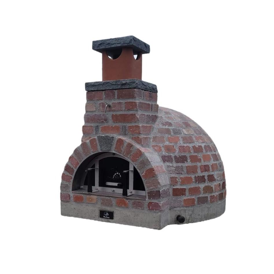 ProForno New Haven Rustico 36" Traditional Wood Fired Brick Pizza Oven with Stainless Steel Door
