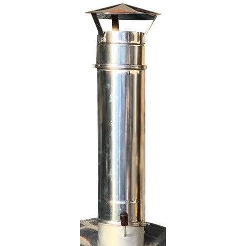 ProForno Traditional Stainless Steel Oven Chimney Extension & Cap