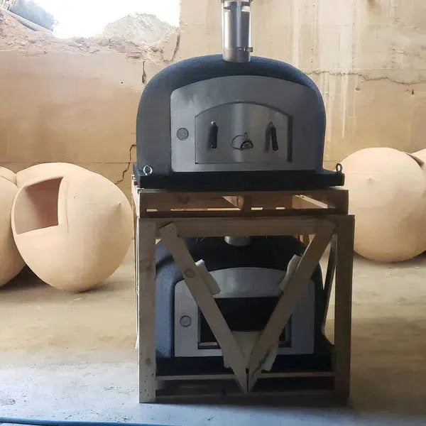 ProForno Vision PRO 30" Traditional Wood Fired Brick Pizza Oven with Stainless Steel Door