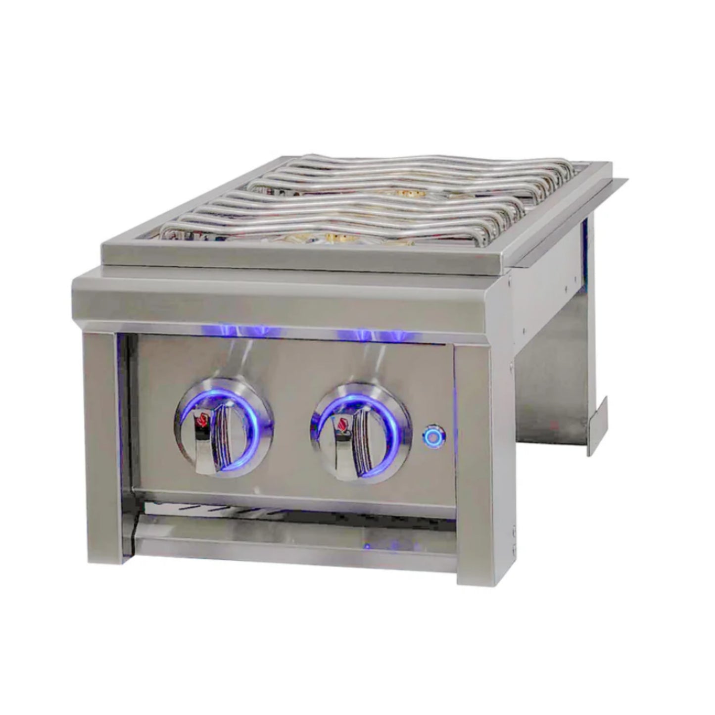 Renaissance Cooking Systems Cutlass Elite 12" Propane Gas Double Side Burner With Color-Changing Knobs