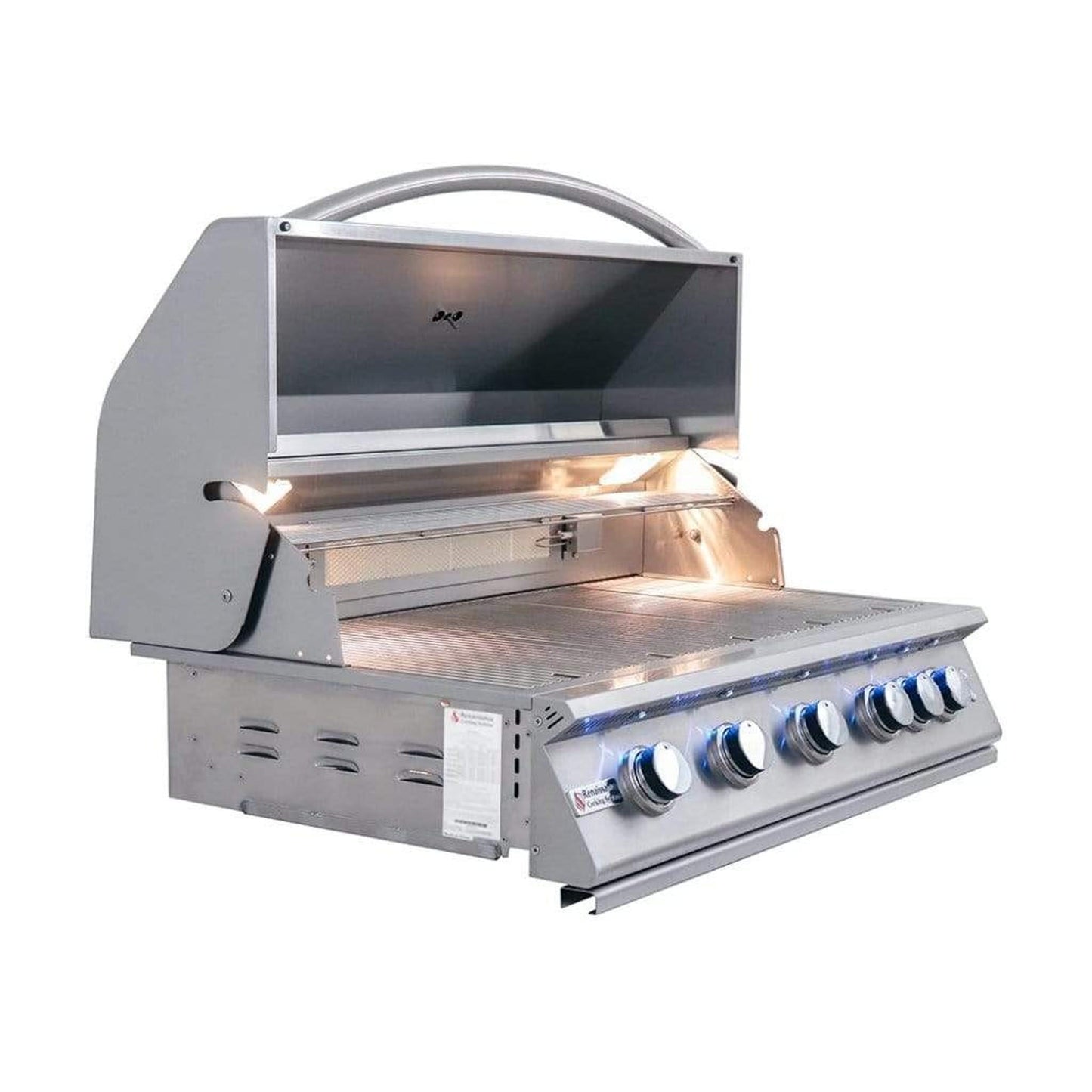 Renaissance Premier L Series 40" 6-Burner Built-In Natural Gas Grill With LED Lights