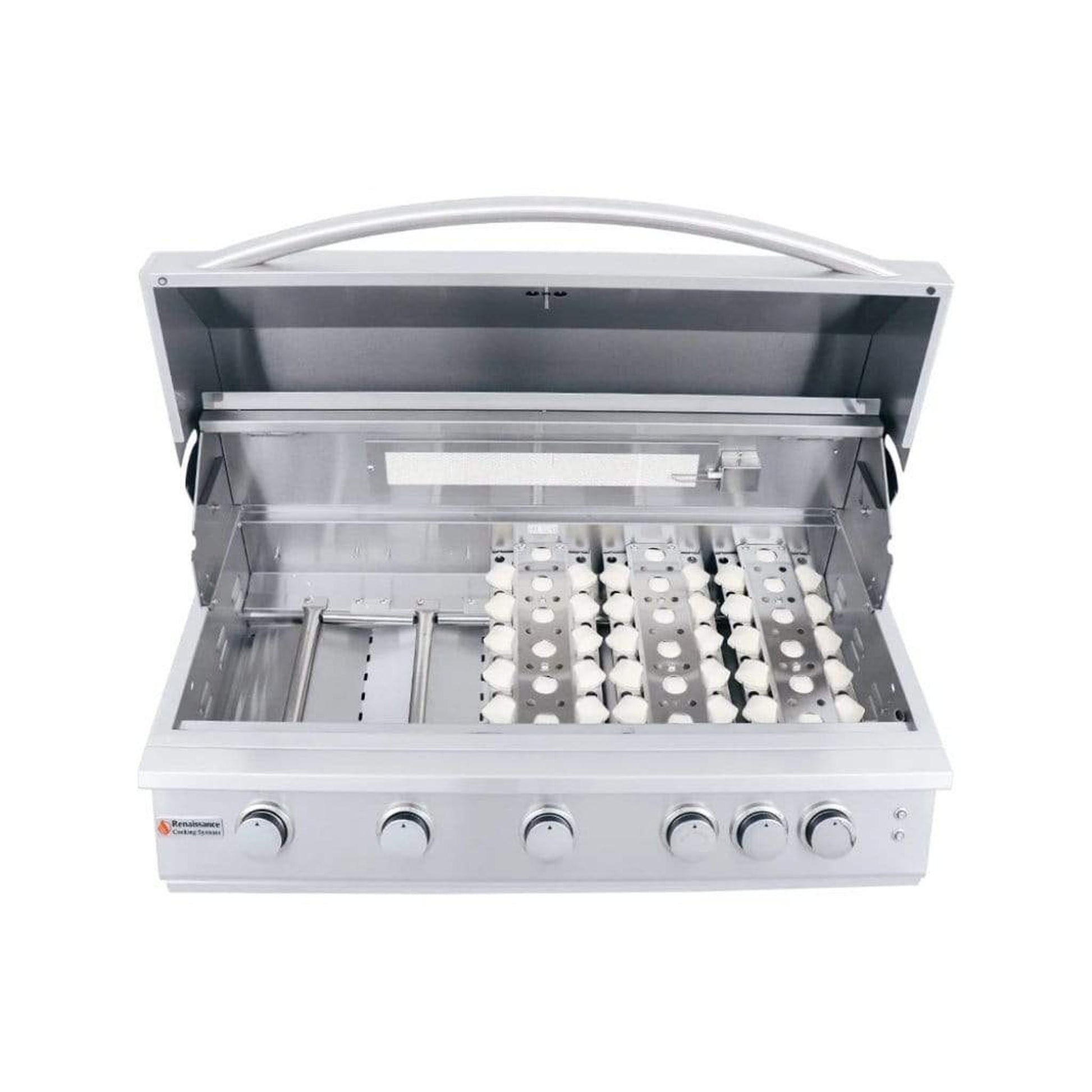 Renaissance Premier L Series 40" 6-Burner Built-In Natural Gas Grill With LED Lights