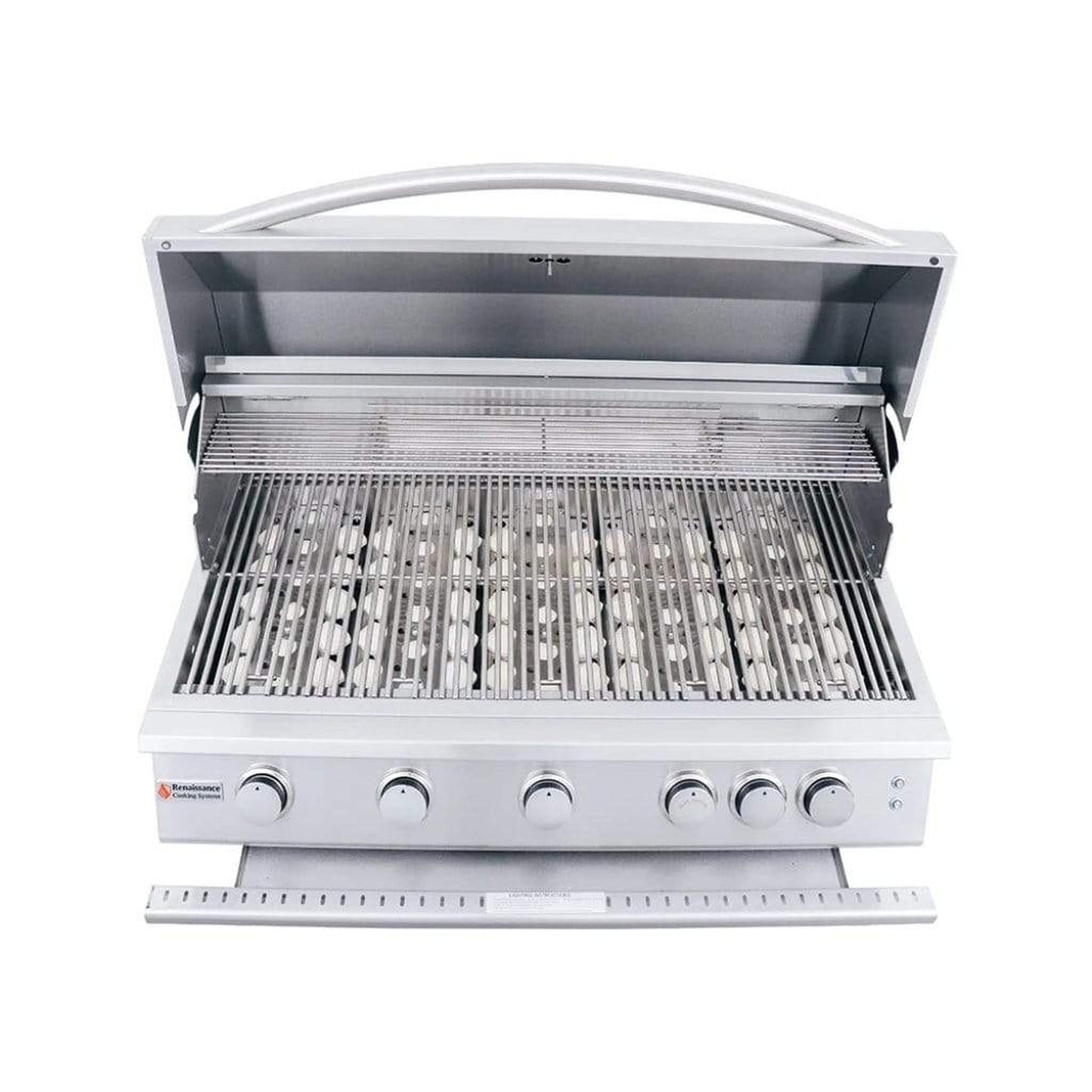 Renaissance Premier L Series 40" 6-Burner Built-In Natural Gas Grill With LED Lights