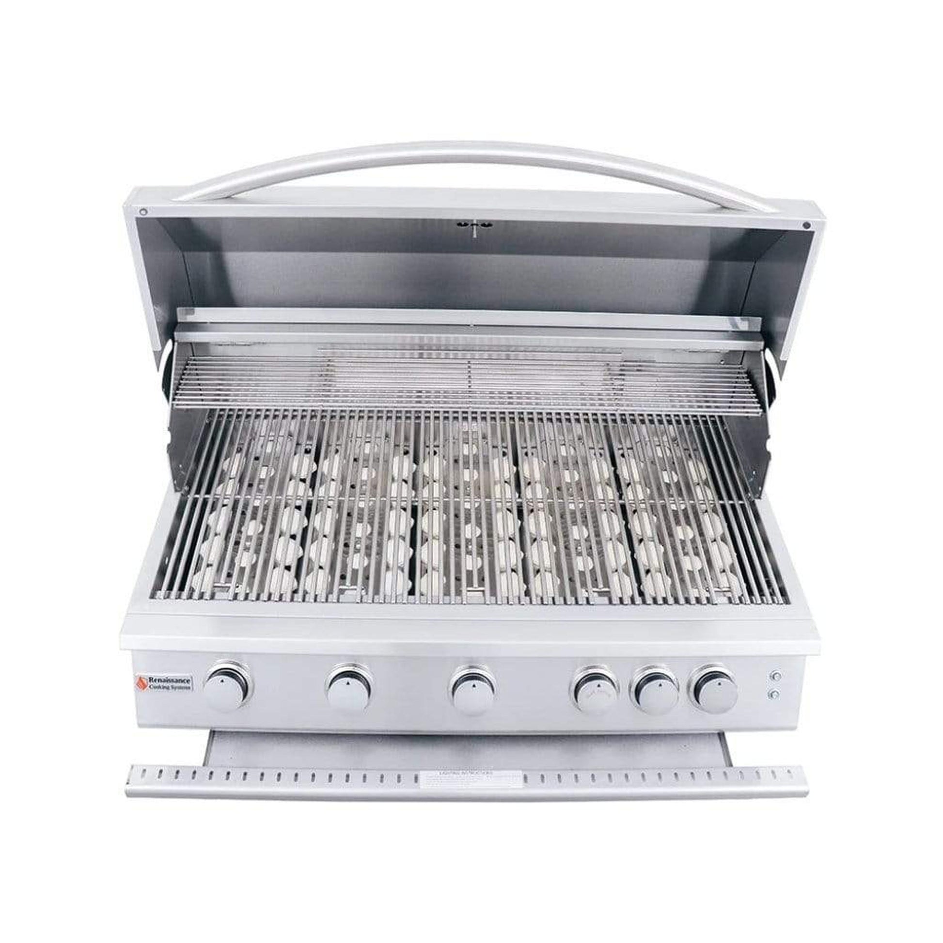 Renaissance Premier L Series 40" 6-Burner Built-In Natural Gas Grill With LED Lights