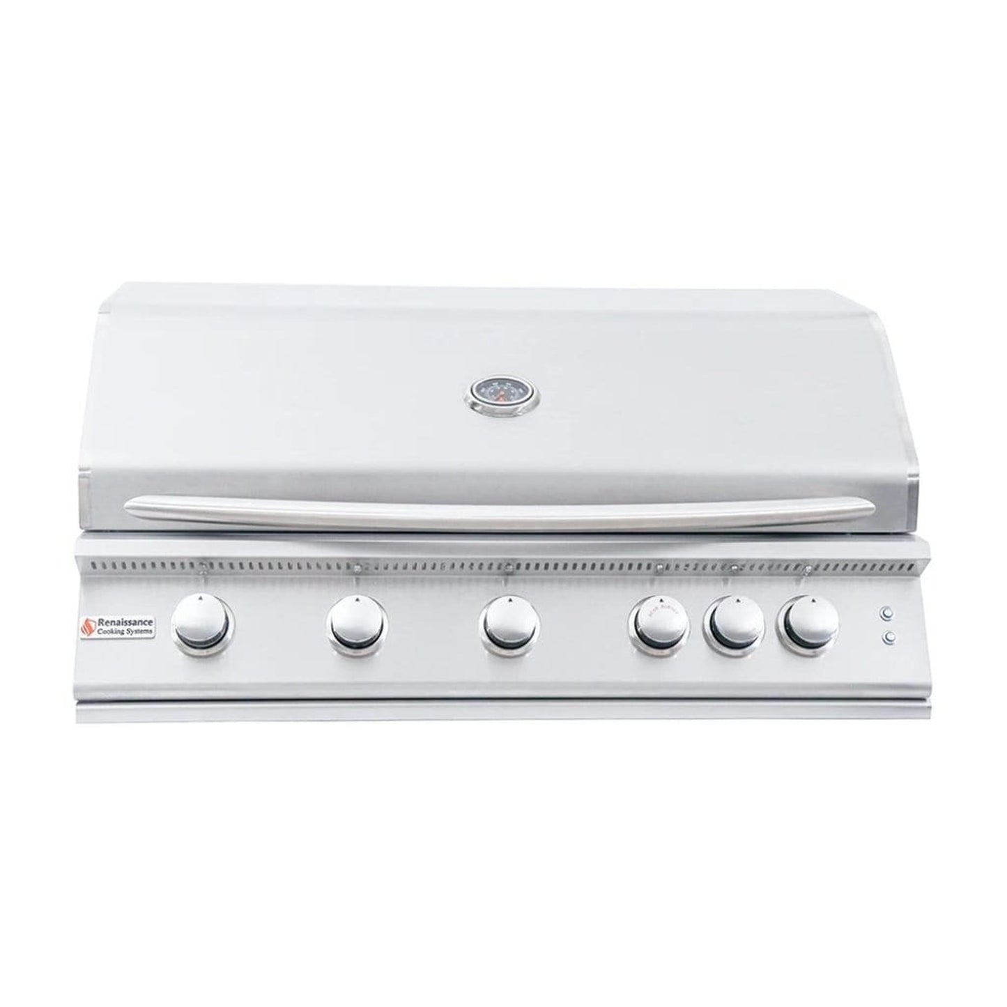 Renaissance Premier L Series 40" 6-Burner Built-In Natural Gas Grill With LED Lights