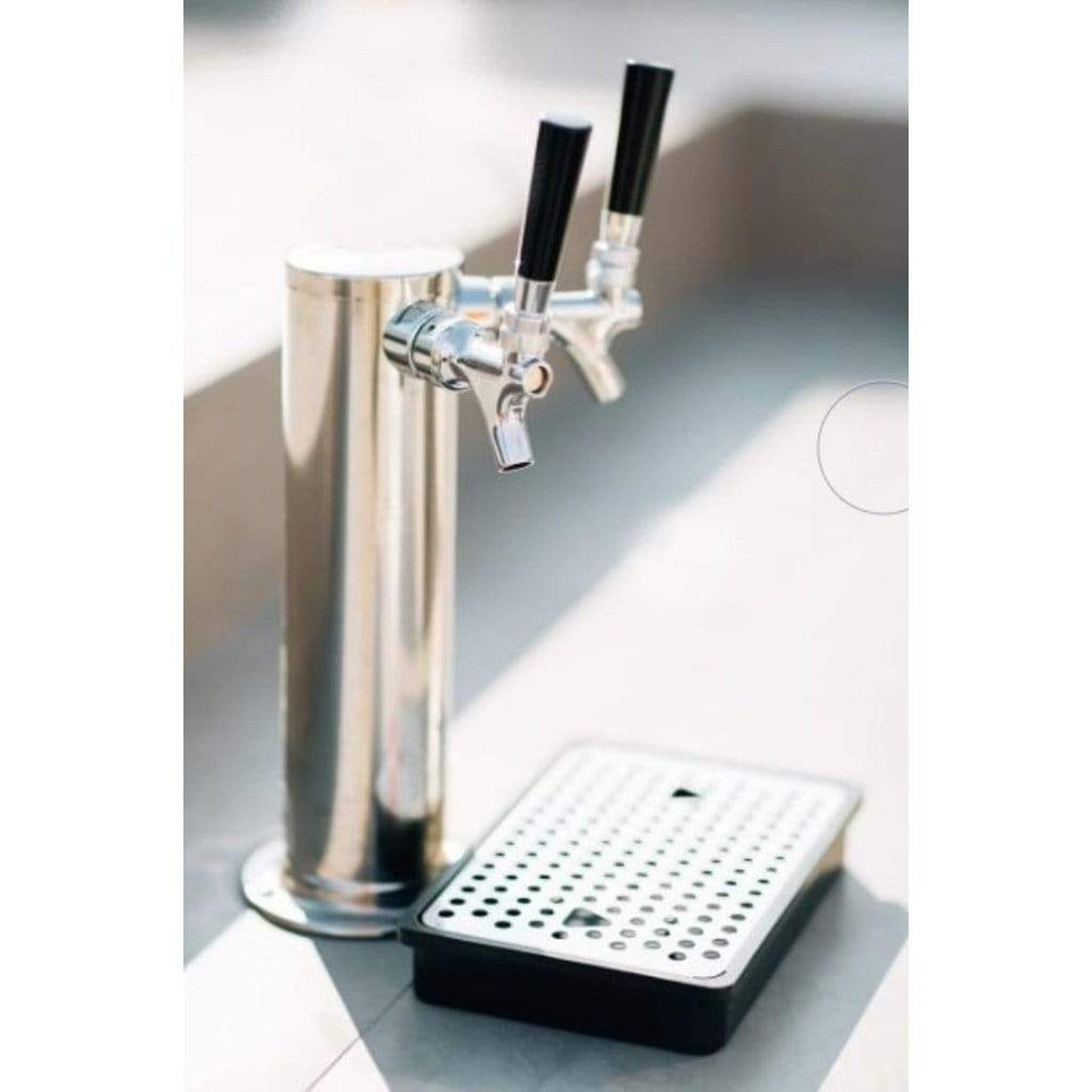 Renaissance UL Rated Stainless Dual Tap Kegerator