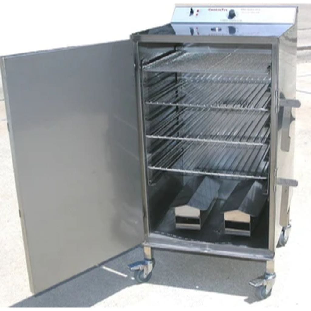 SmokinTex 21" Stainless Steel 1500-C Commercial Restaurant Electric BBQ Smoker