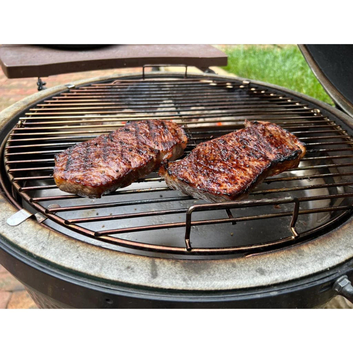 SnS Grills Slow 'N Sear Cooking System for Large Big Green Egg Grill