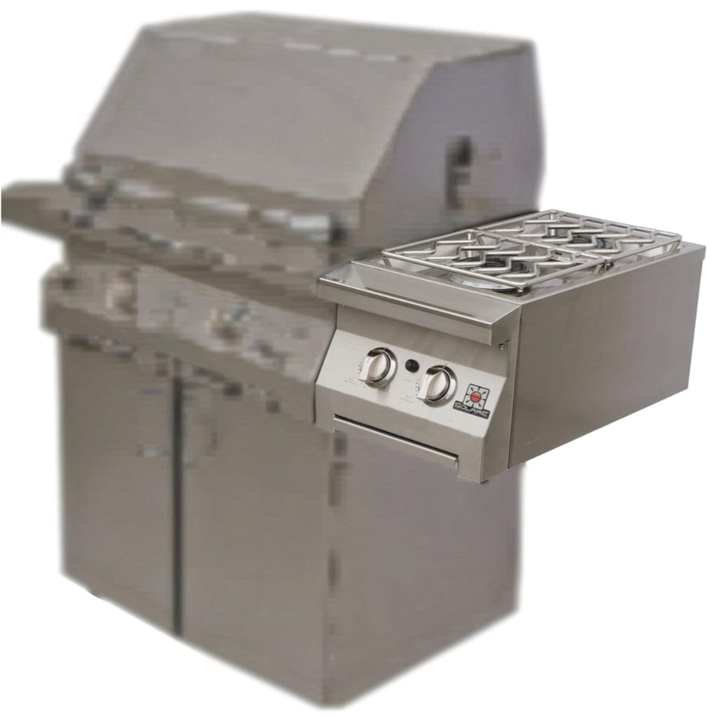 Solaire Double Side Mount Side Burner for 30", 36", 42", and 56T Freestanding Infrared Gas Grills