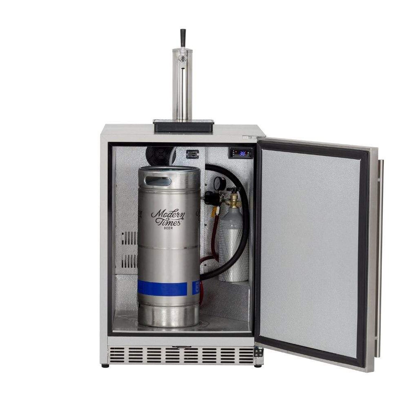 Summerset 25" 6.6 Cu. Ft. Outdoor Rated Single Tap Beer Kegerator/Dispenser