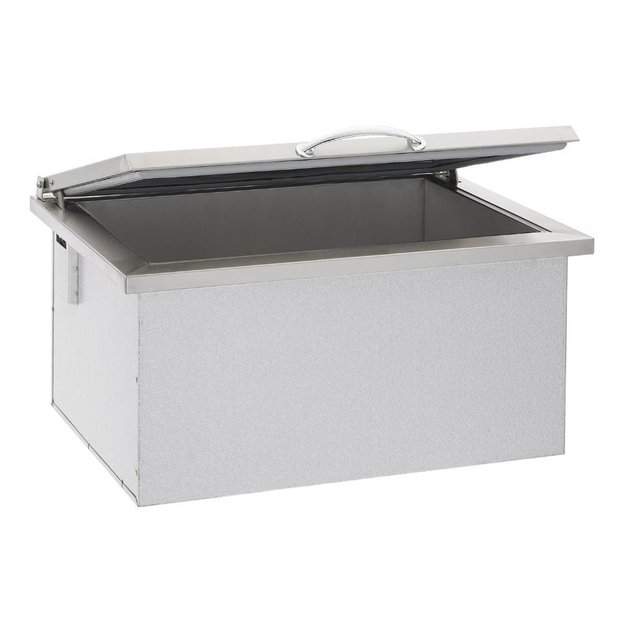 Summerset Grills 16-Inch Stainless Steel Drop-In Ice Bin Cooler with  Removable Lid - 20 Lb. Ice Capacity