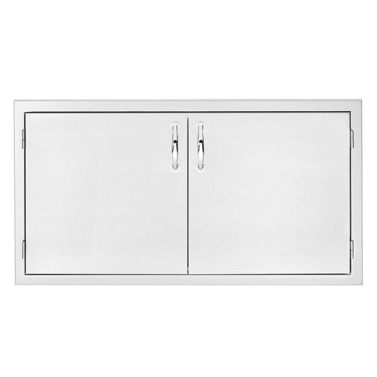 Summerset 36" Stainless Steel 2-Drawer Dry Storage Pantry & Enclosed Cabinet Combo