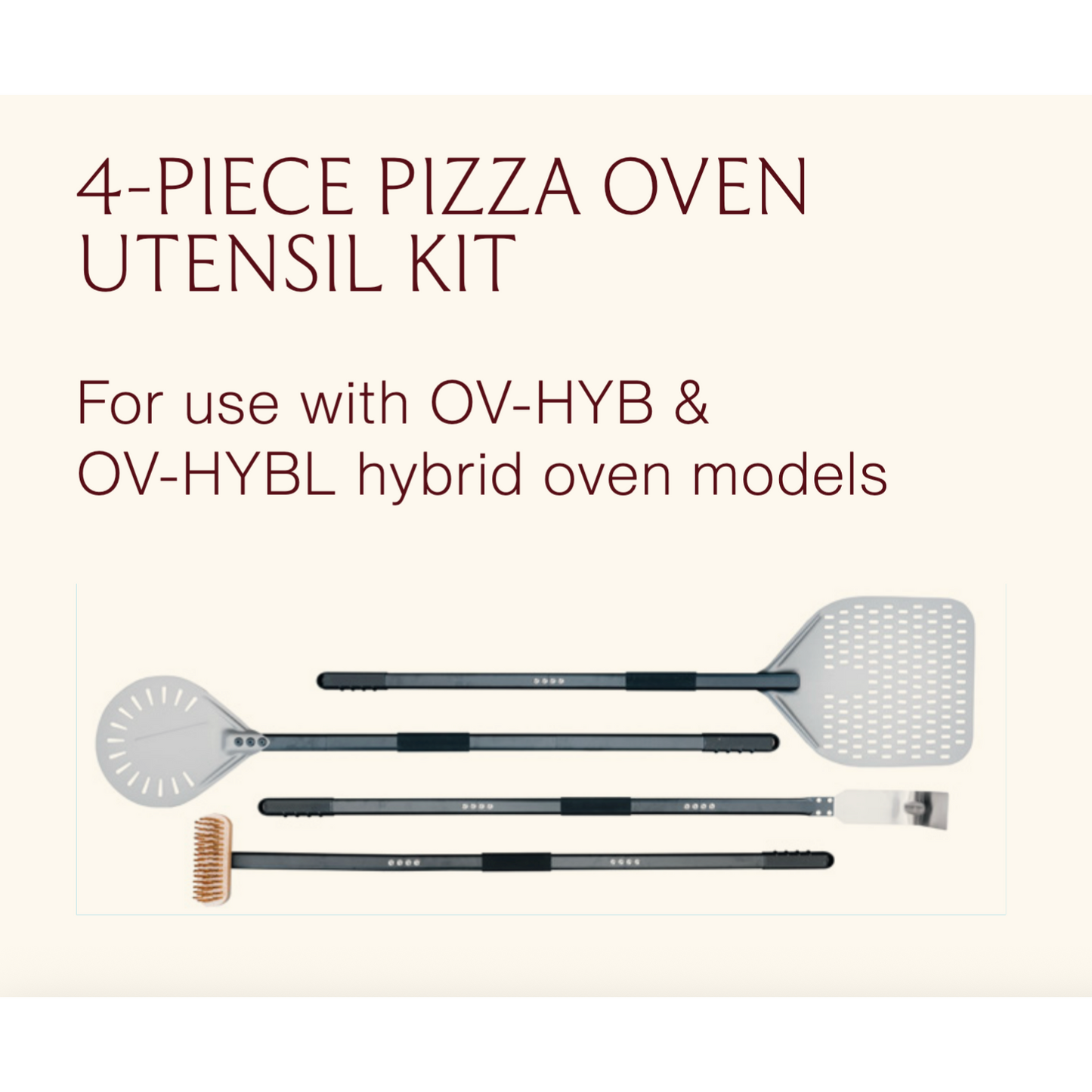 Summerset 4 Piece Hybrid Oven Pizza Tool Kit