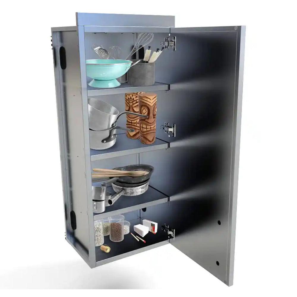 Sunstone 18" Stainless Steel Full Height Right Swing Door Cabinet