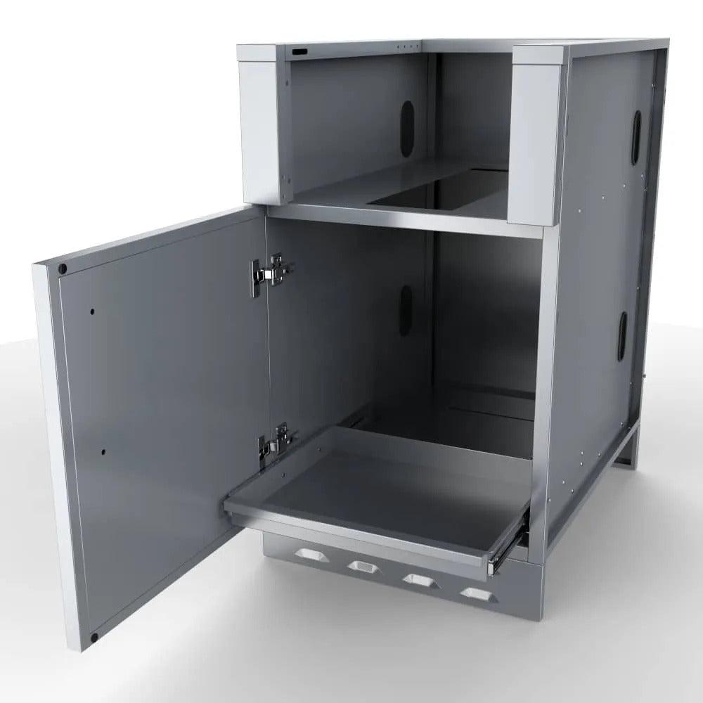 Sunstone 20" Stainless Steel Appliance Cabinet w/Left Swing Door