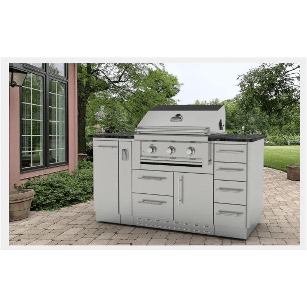 Sunstone 5ft Stainless Steel Mini Island Cabinet Package