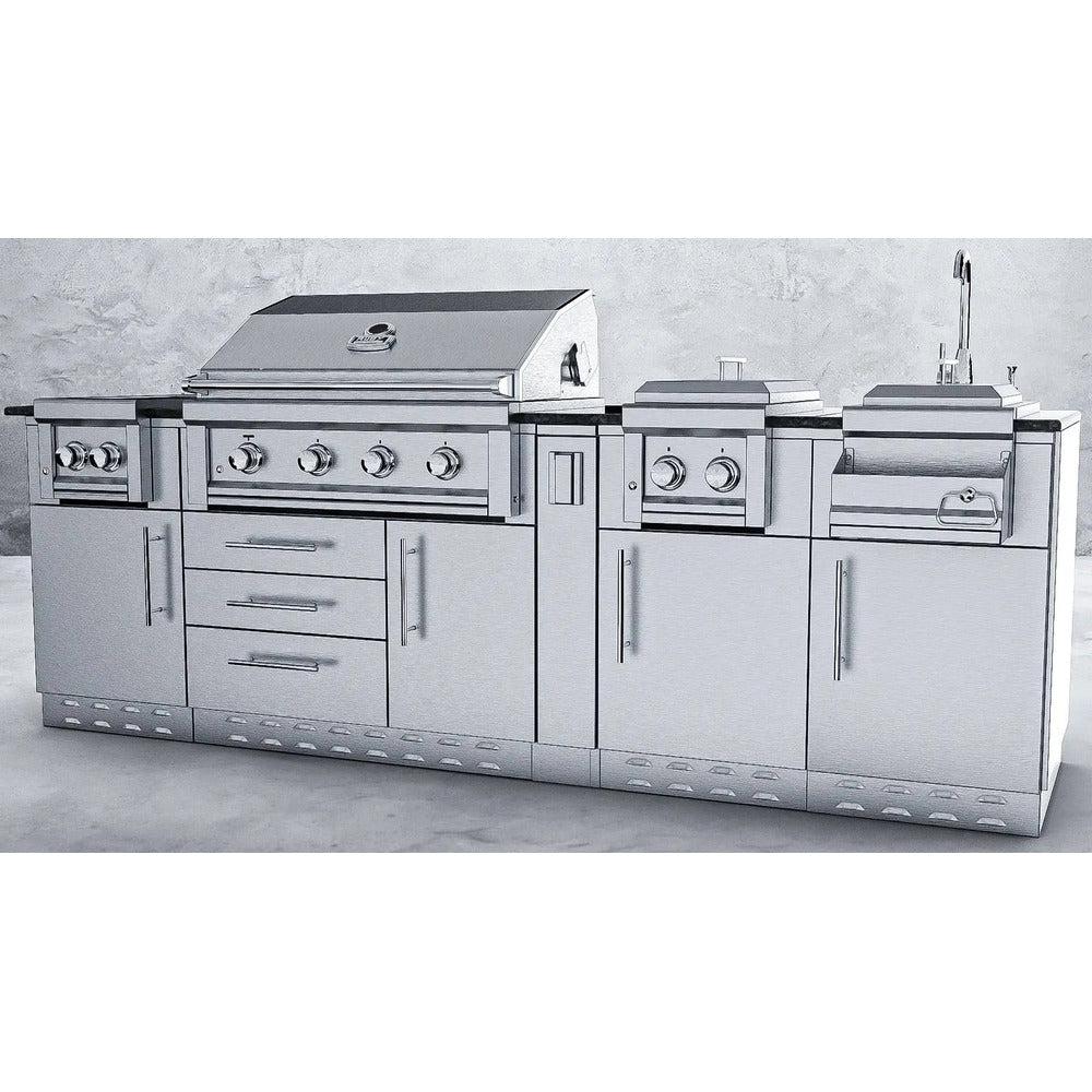 Sunstone Austin 9ft Stainless Steel Outdoor Cabinet Package Grillers Delight