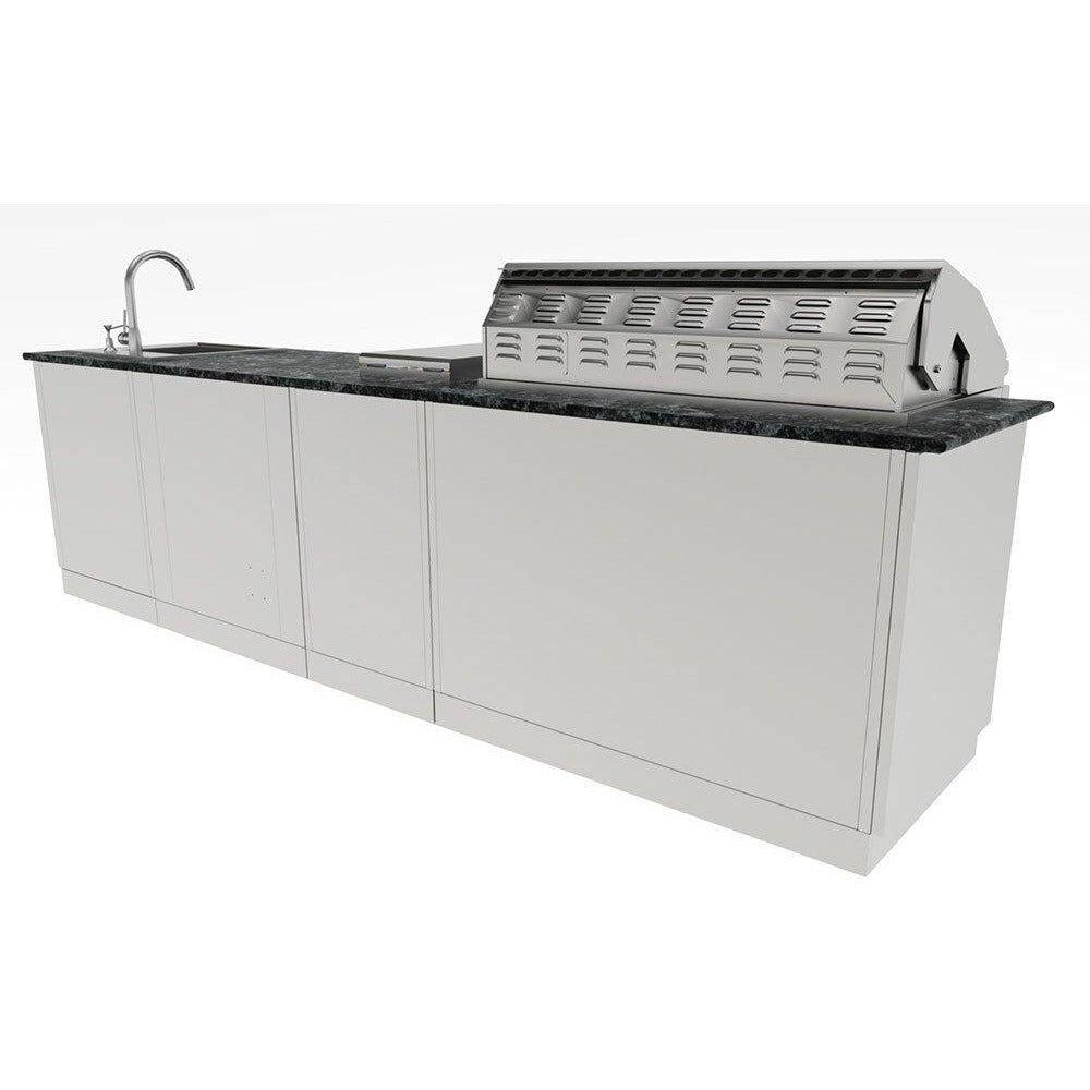 Sunstone Deluxe 10ft Stainless Steel Expansive Cabinet Island Package