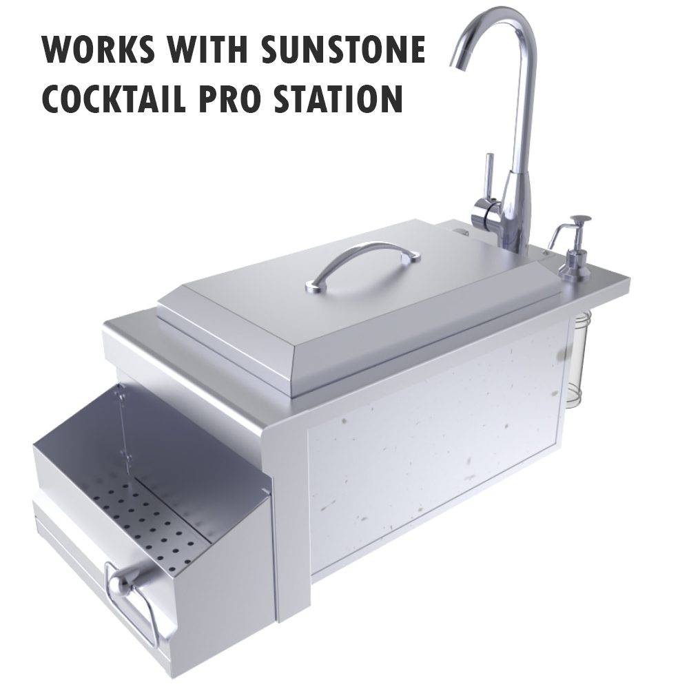 Sunstone Stainless Steel Cocktail Tender Bar Caddy