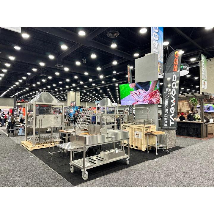 Tagwood BBQ Argentine Santa Maria BBQ26SS 91" XL Stainless Steel Wood Fire and Charcoal Grill