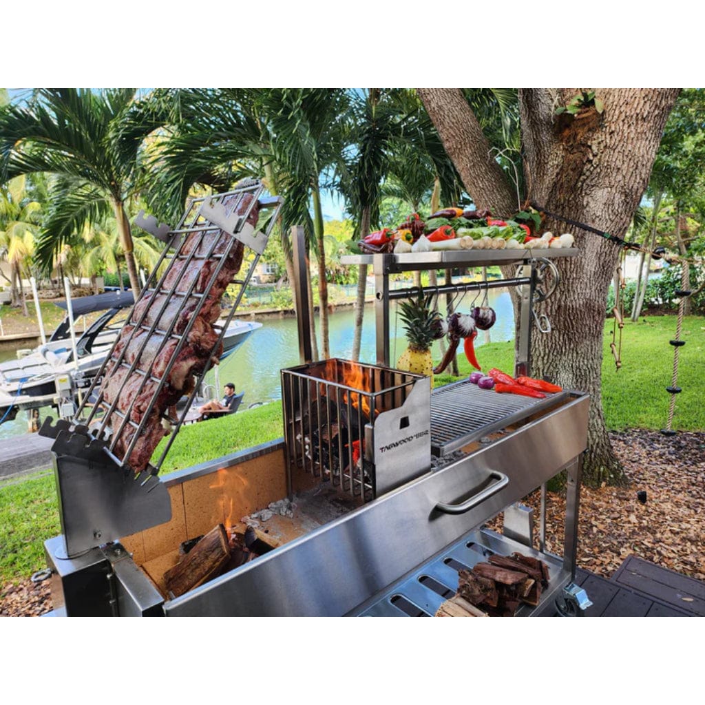 Tagwood BBQ BBQ06SS 92" Argentine Santa Maria Wood Fire and Charcoal Grill