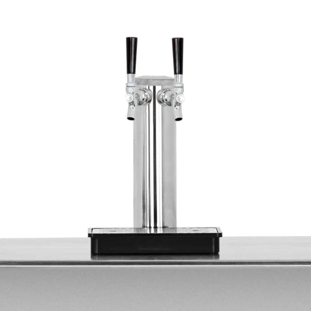 TrueFlame 6.6c Deluxe Outdoor Rated Double Tap Kegerator